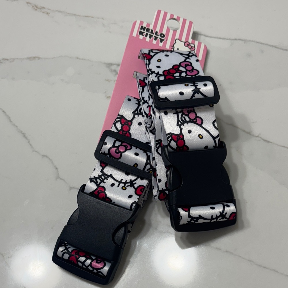 Hello Kitty Kids Suspenders - Pink, Black, and White